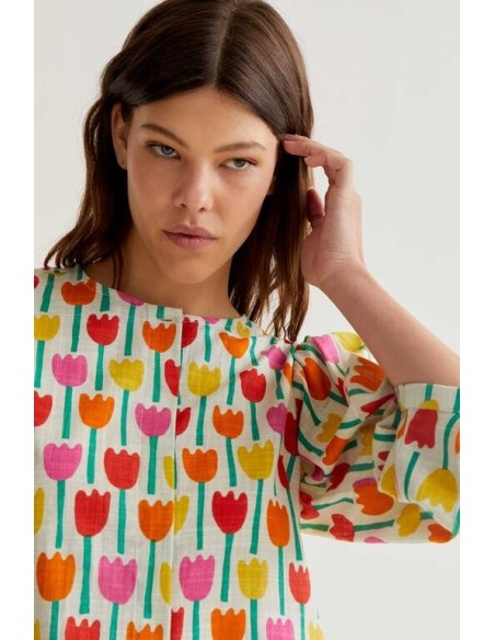 Camisa Tulipanes flores