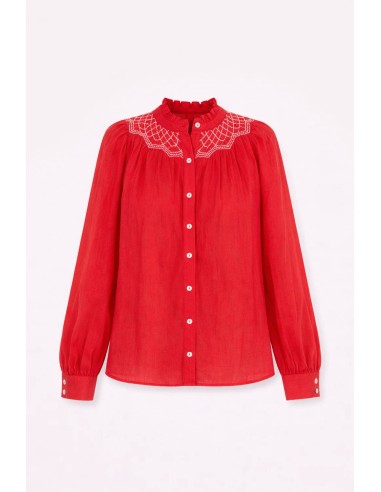 Blusa Tulipan Voile Rojo