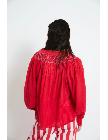 Blusa Tulipan Voile Rojo