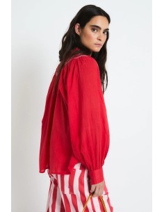 Blusa Tulipan Voile Rojo 2