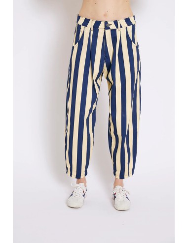 Jeans Boyfriend Barras Azul