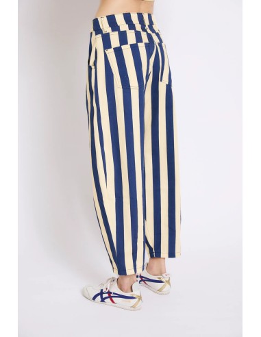 Jeans Boyfriend Barras Azul