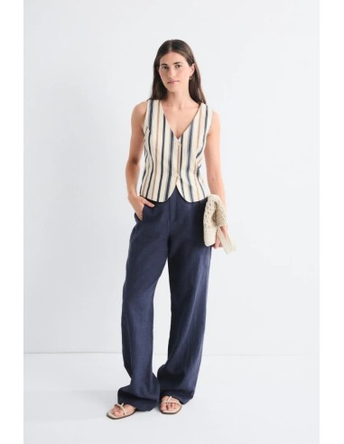 Chaleco Helios rayasmarino