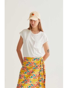 Camiseta Basica Bolsillo Blanco