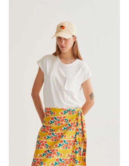 Camiseta Basica Bolsillo Blanco