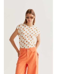Camiseta S/m Naranjas CREMA