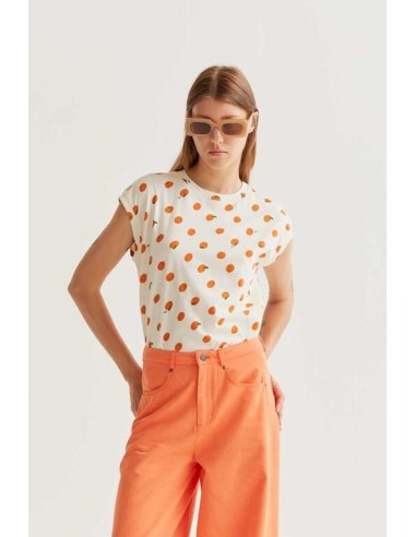 Camiseta S/m Naranjas CREMA