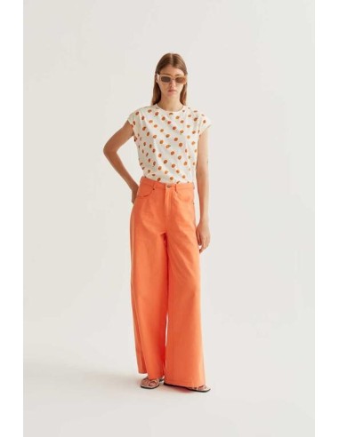 Camiseta S/m Naranjas CREMA