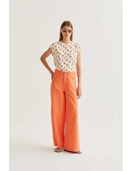 Camiseta S/m Naranjas CREMA