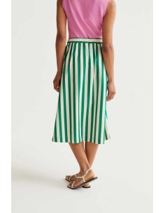 Falda Bamboo Verde blanco/verde 2