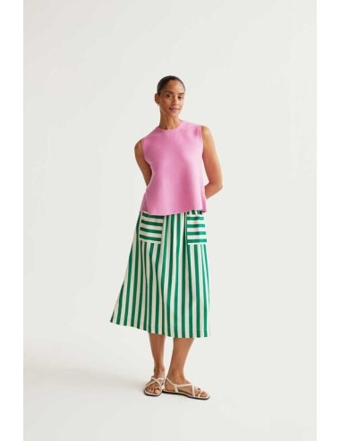 Falda Bamboo Verde blanco/verde