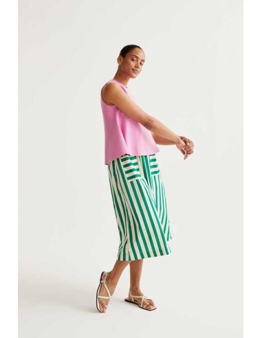Falda Bamboo Verde blanco/verde