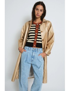 Gabardina Oro Metal dorado 2