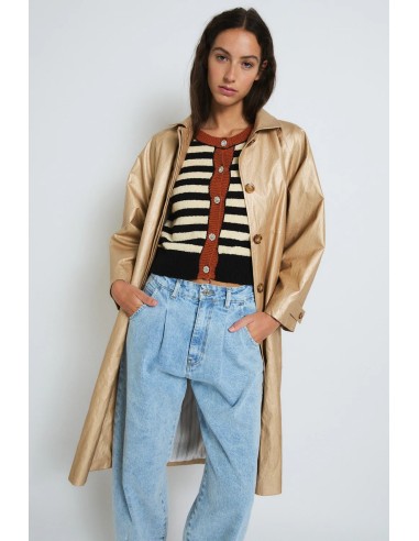 Gabardina Oro Metal dorado