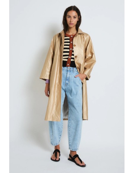 Gabardina Oro Metal dorado