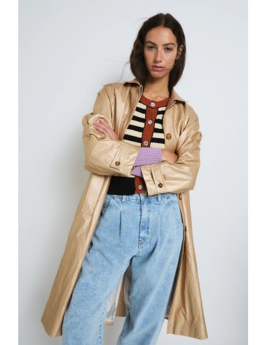 Gabardina Oro Metal dorado