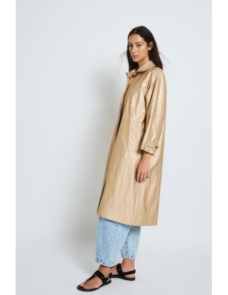 Gabardina Oro Metal dorado