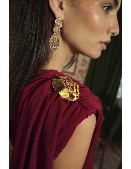 Vestido Icono burdeos