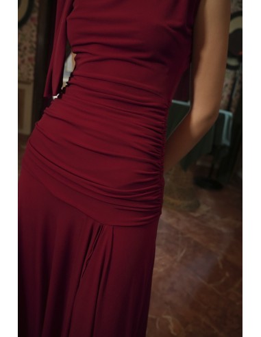 Vestido Icono burdeos