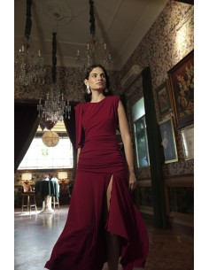 Vestido Icono burdeos 2