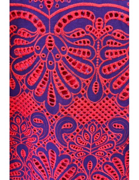 Vestido Sora morado/coral