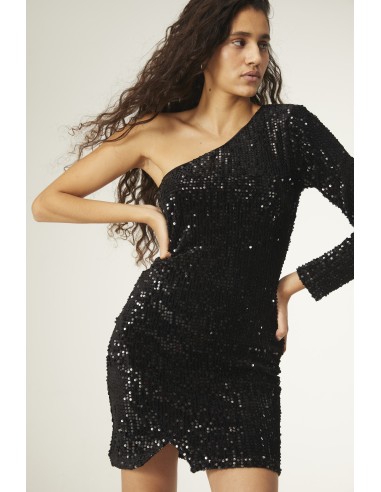 Vestido Asimetrico Lentejuelas