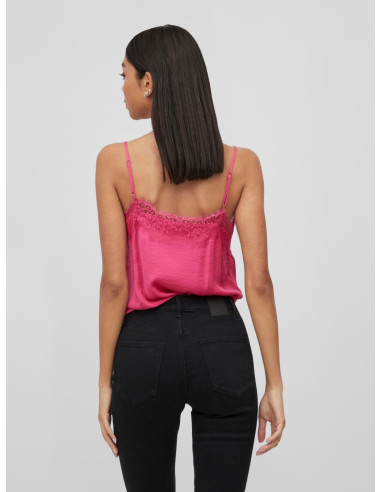 Vicava New Lace Singlet Lencera Rosa