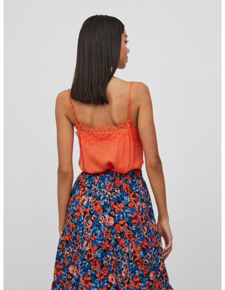 Vicava New Lace Singlet Lencera Naranja