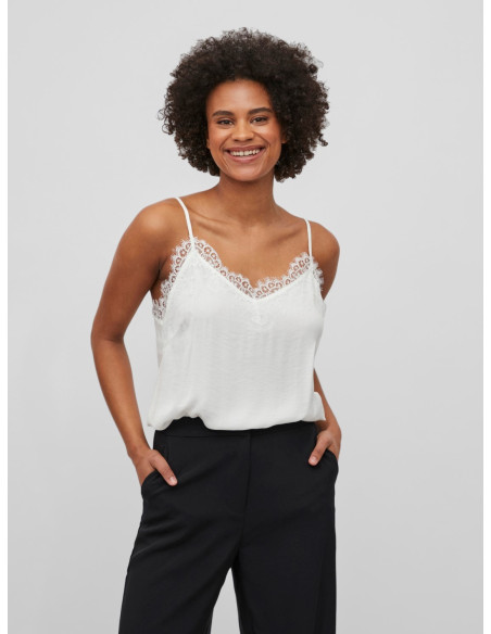 Vicava New Lace Singlet Lencera Blanco