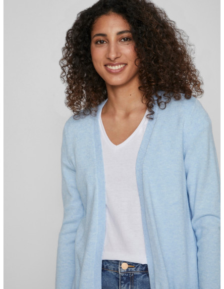 Chaqueta Viril Punto Larga Azul/celeste