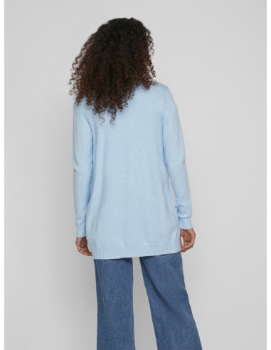 Chaqueta Viril Punto Larga Azul/celeste