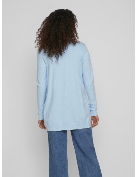 Chaqueta Viril Punto Larga Azul/celeste