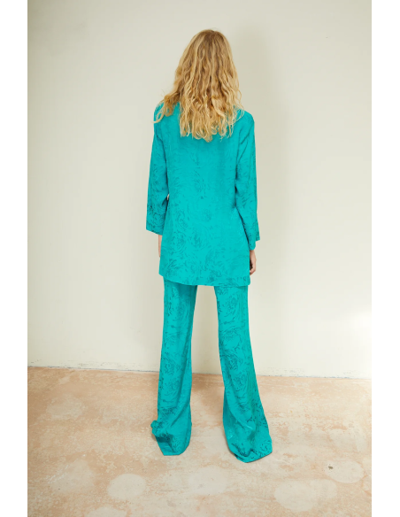 Pantalon Ramas Turquesa