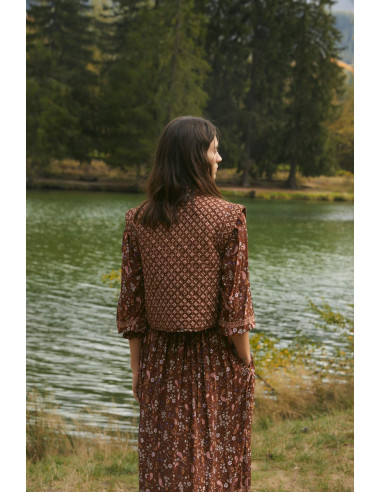 Chaleco Rivete Estrellas Camel