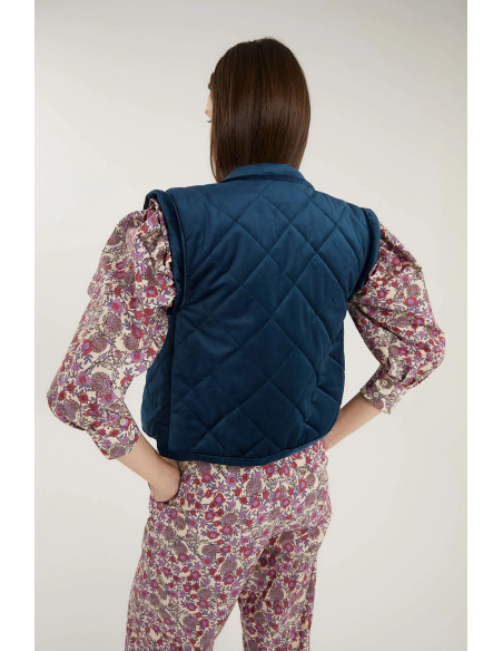 Chaleco Presillas Terciopelo