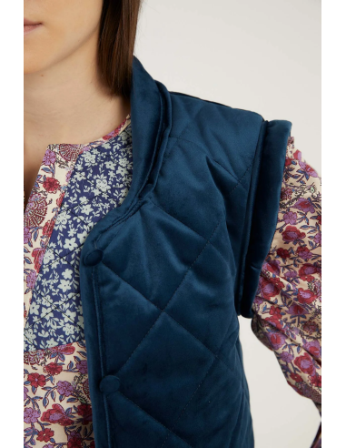 Chaleco Presillas Terciopelo