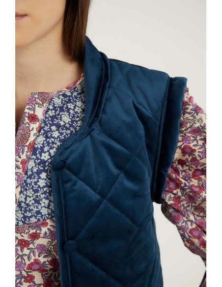 Chaleco Presillas Terciopelo