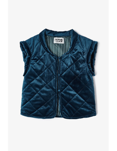 Chaleco Presillas Terciopelo