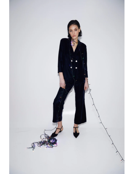 Pantalon Crop Velvet