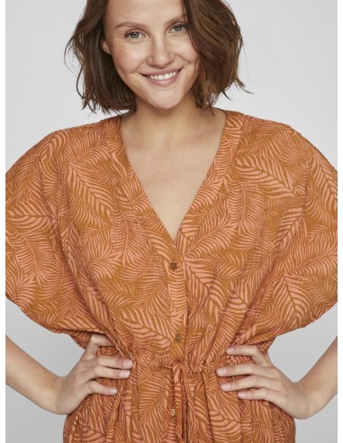 Vilimia Vneck Midi Dress Cathay_spice