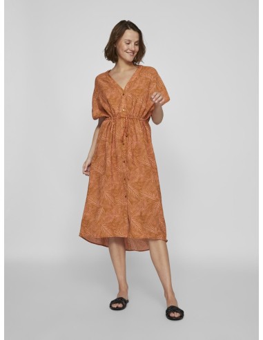 Vilimia Vneck Midi Dress Cathay_spice