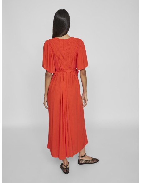 Vibrendo  Vneck Maxi Dress Naranja