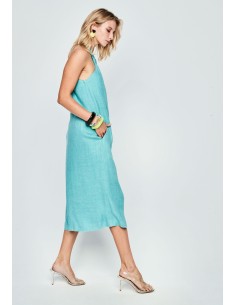 Vestido Aina Turquesa 2