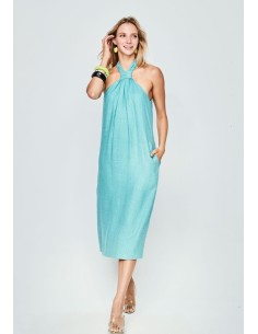 Vestido Aina Turquesa