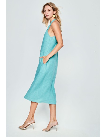 Vestido Aina Turquesa