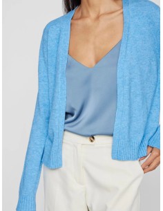 Viril Short Knitt Cardigan Blissfulblue 2