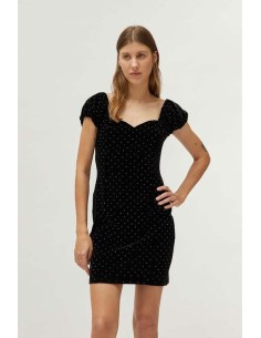 Vestido Corto Terciopelo Black