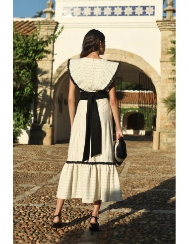 Aru Vestido Blanca/negro