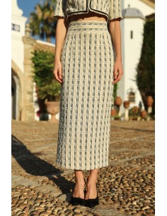 Tulin Falda chanel Blanca/negro